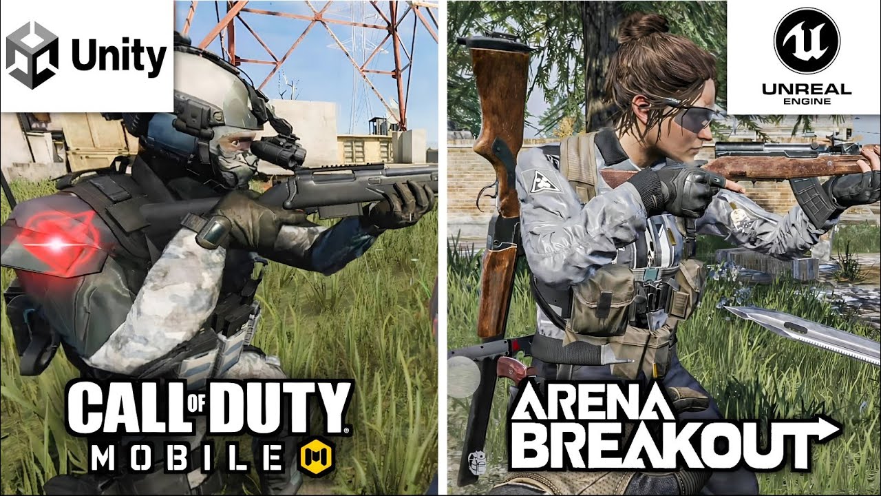 COD Mobile vs Arena Breakout – Unity Engine vs Unreal Engine Comparison..