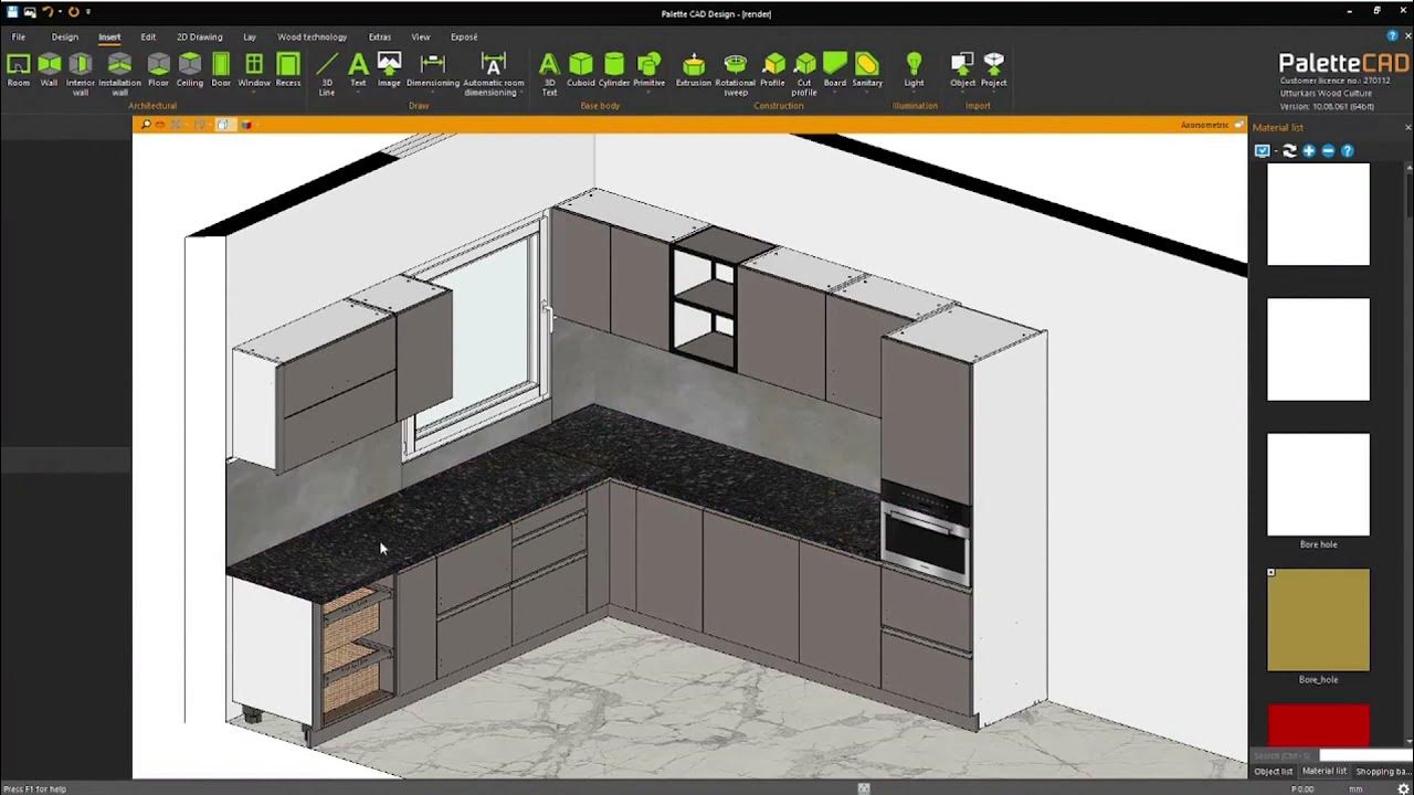 Palette CAD software. YouTube