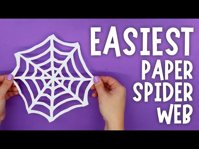 The EASIEST Paper Spider Web Tutorial (With Printable Template) - YouTube the-easiest-paper-spider-web-tutorial-with-printable-template-youtube