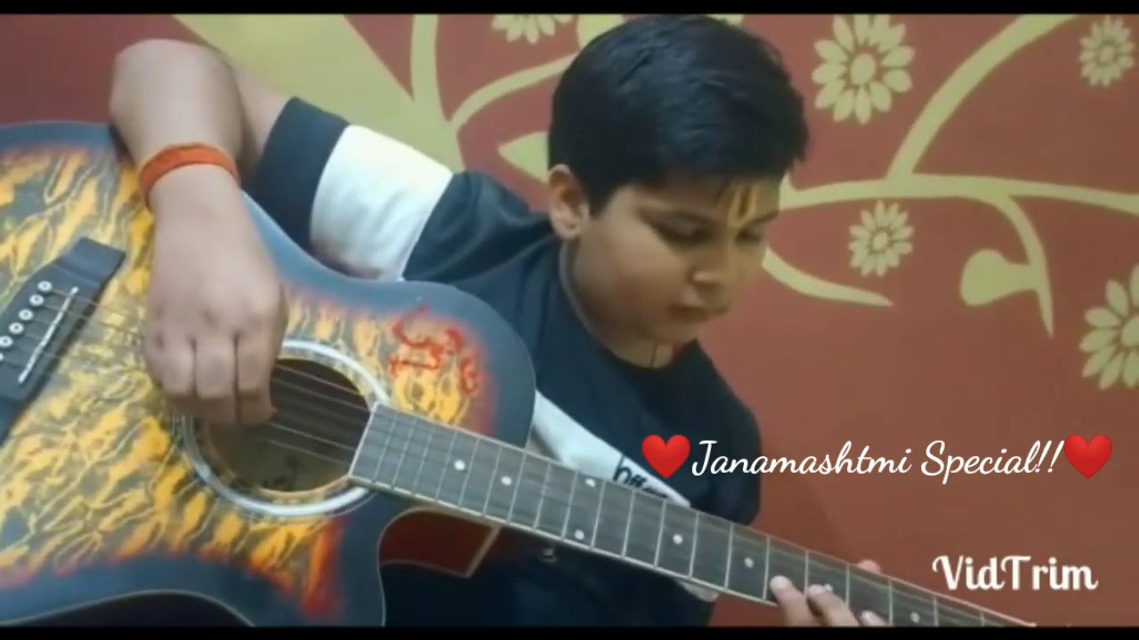 ️Janamashtmi Special ️ Radha Krishna Flute Tone on Guitar Guitar