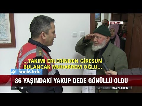 86 yaşındaki Yakup dede gönüllü oldu  - 26 Ocak 2018