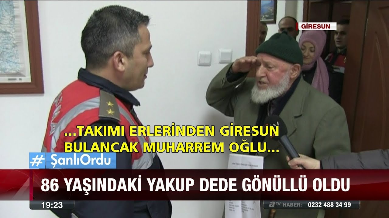 86 yaşındaki Yakup dede gönüllü oldu  - 26 Ocak 2018