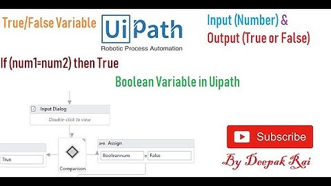 Boolean Variable in Uipath | True or False Variable in Uipath