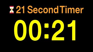 Celebrity ⏱ 21 Second Timer / 🔊 Alarm / 👍 Simple Timer Profile