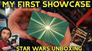 Opened my first SHOWCASE CARD in Star Wars Unlimited  unboxing Spark of Rebellion!