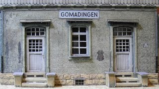 Bhf Gomadingen - Kartonmodell - Treppe EG - OG