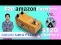 Cheapest Fuzz Pedal on Amazon - Azor Mini Fuzz vs Real Fuzzface