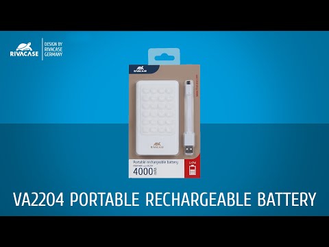 RIVAPOWER VA 2204 portable rechargeable battery with suction pad