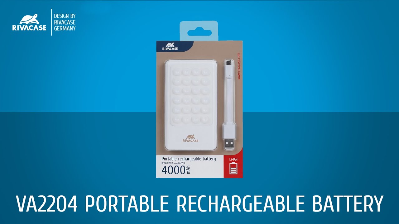 Внешний аккумулятор RIVACASE RivaPower VA 2204 4000 mAh видео