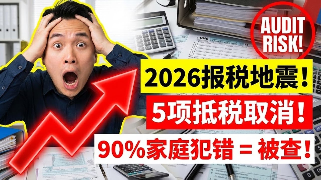 2026报税季大地震！这5种抵税项目被取消？90%的家庭还会犯这个错，坐等被Audit！