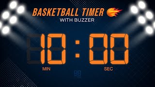 10 Minute Timer Basketball Buzzer , Basketball Background With Start And Finish Buzzer Sound Hd Free