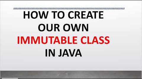 Core Java Interview Question and Answer | How to create our own immutable class in java