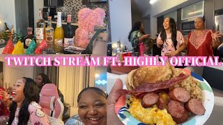 Weekend Vlog: Twitch stream w/ Paybae & Highly Official
