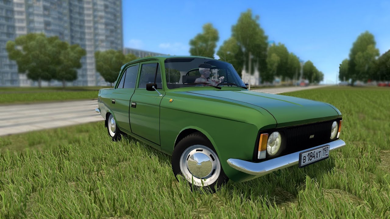 Москвич city car driving
