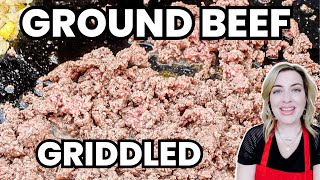 How To Griddle Ground Beef (Traeger Flatrock)