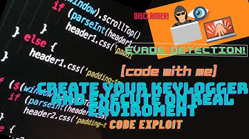 [CodewithMe]Create keylogger and execute in a real environment without the victim and AV knowing