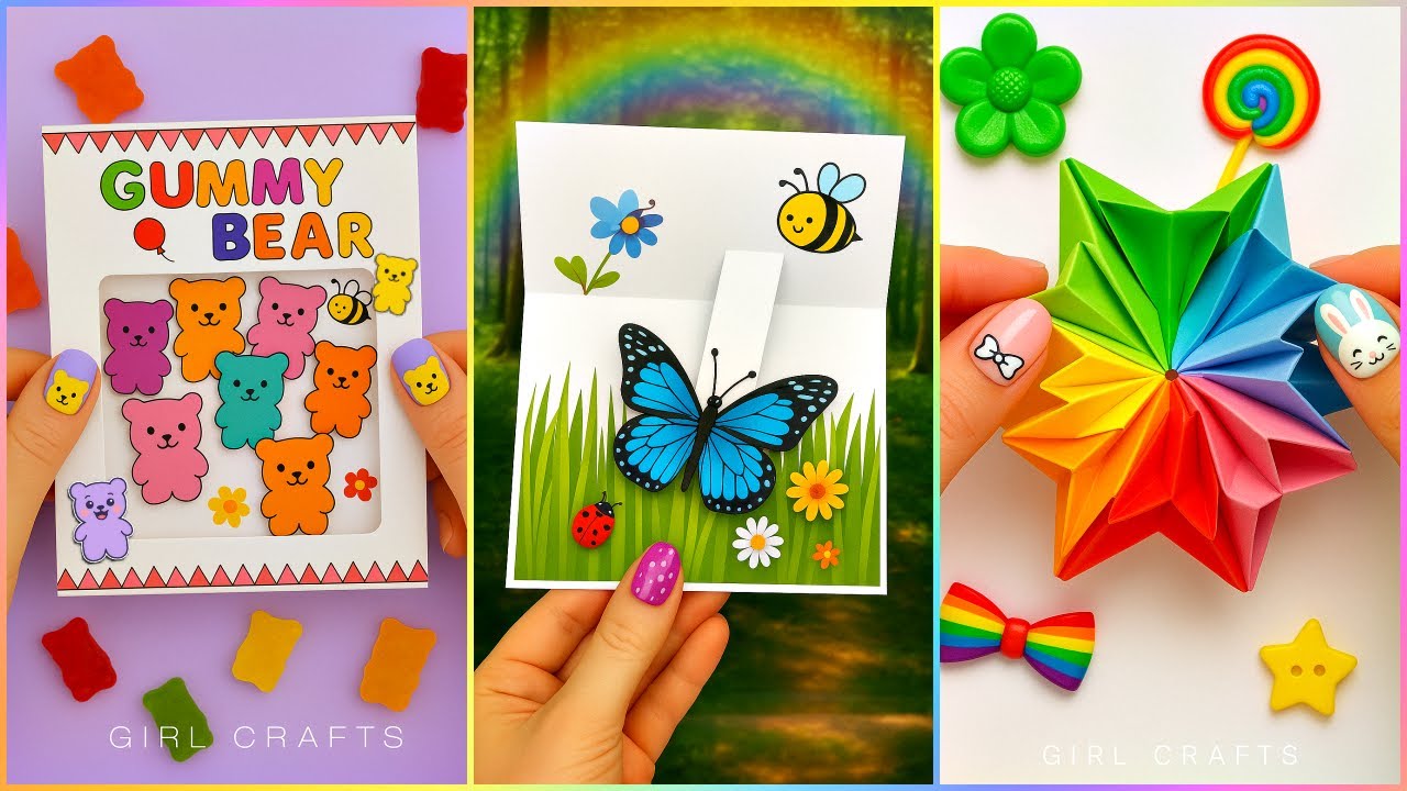 10 Easy Colorful TIKTOK Hacks and Craft Ideas - YouTube