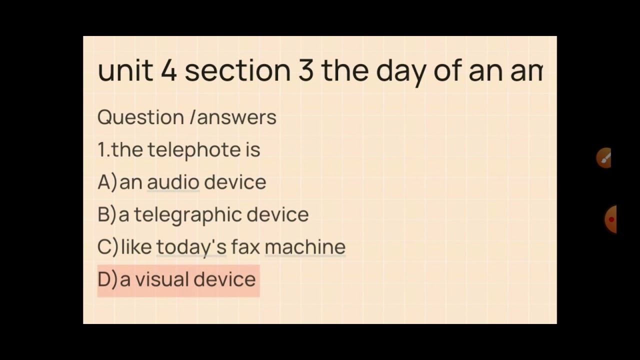 Unit 4 Section 3 The Day Of An American Journalist In 2889 Questions 