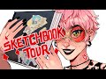 MY FIRST SKETCHBOOK TOUR | exploring the first sketchbook I ever completed