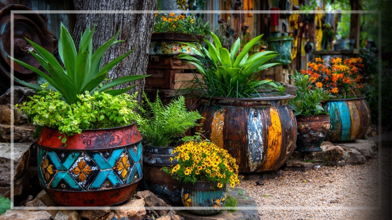 Старый хлам, новая магия | Создание причудливого сказочного сада из переработанных садовых вещей