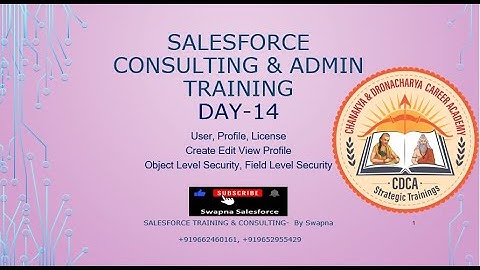 14 Salesforce Admin | User, Profile, License | Create Edit View Profile | Object Level Security