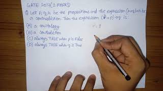 GATE 2017 Question | Propositional Logic | Discrete Mathematics | Gate | Net | University