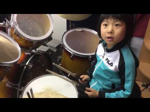 よよかのドラム講座-8-"パラディドル"-7歳2カ月-小1-/-”yoyoka”-drum-course-＃8-"paradiddle"-7years-old-drummer