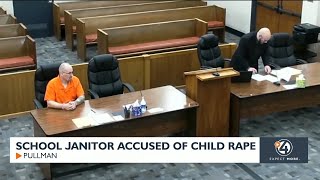 School janitor accused of child rape