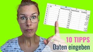 Daten richtig eingeben - 10 Tipps