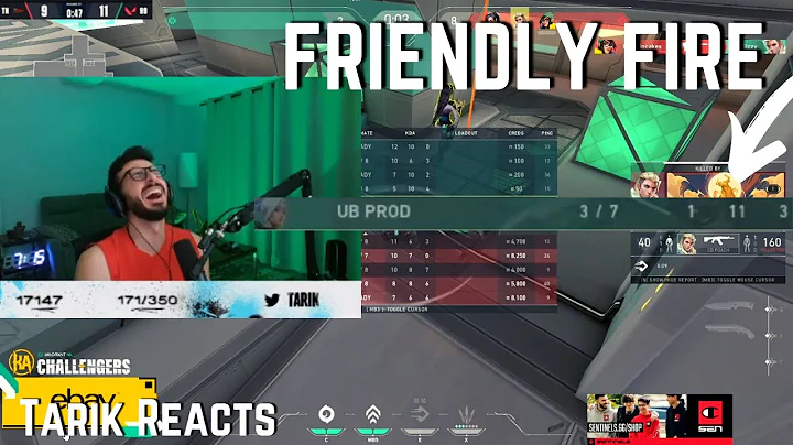 SEN tarik REACTS to FRIENDLY FIRE during LCQ... | VALORANT Clips
