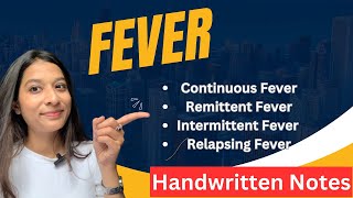 Types of Fever | Continuous, Remittent, Intermittent & Relapsing Fever | Notes