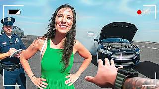 Psycho Karen Turns Simple Traffic Stop into Felony