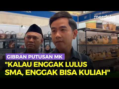 Gibran soal Putusan MK Tak Punya Ijazah: Kalau Gak Lulus SMA, Enggak Mungkin Bisa Kuliah