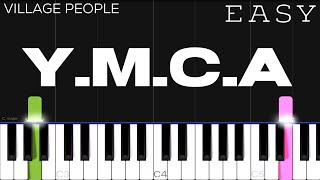Village People - YMCA | EASY Piano Tutorial