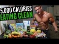 I ate 5,000 CALORIES of CLEAN FOOD | IIFYM Full Day of Eating