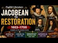 Jacobean to Restoration Age || Complete English Literature Lecture || UGC NET || Lecturer Cadre ||