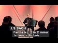 J.S.BACH: Partita 2 C minor BWV 826 ACCORDION - 1st mov. Sinfonia Fenyuk Бах Партита 2 Фенюк баян