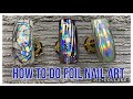 HOW TO  DO FOIL NAIL ART WITH BRUSH ART AND GLITTER TUTORIAL IN HINDI BY Nitu Kohli ACADEMY - DELHI