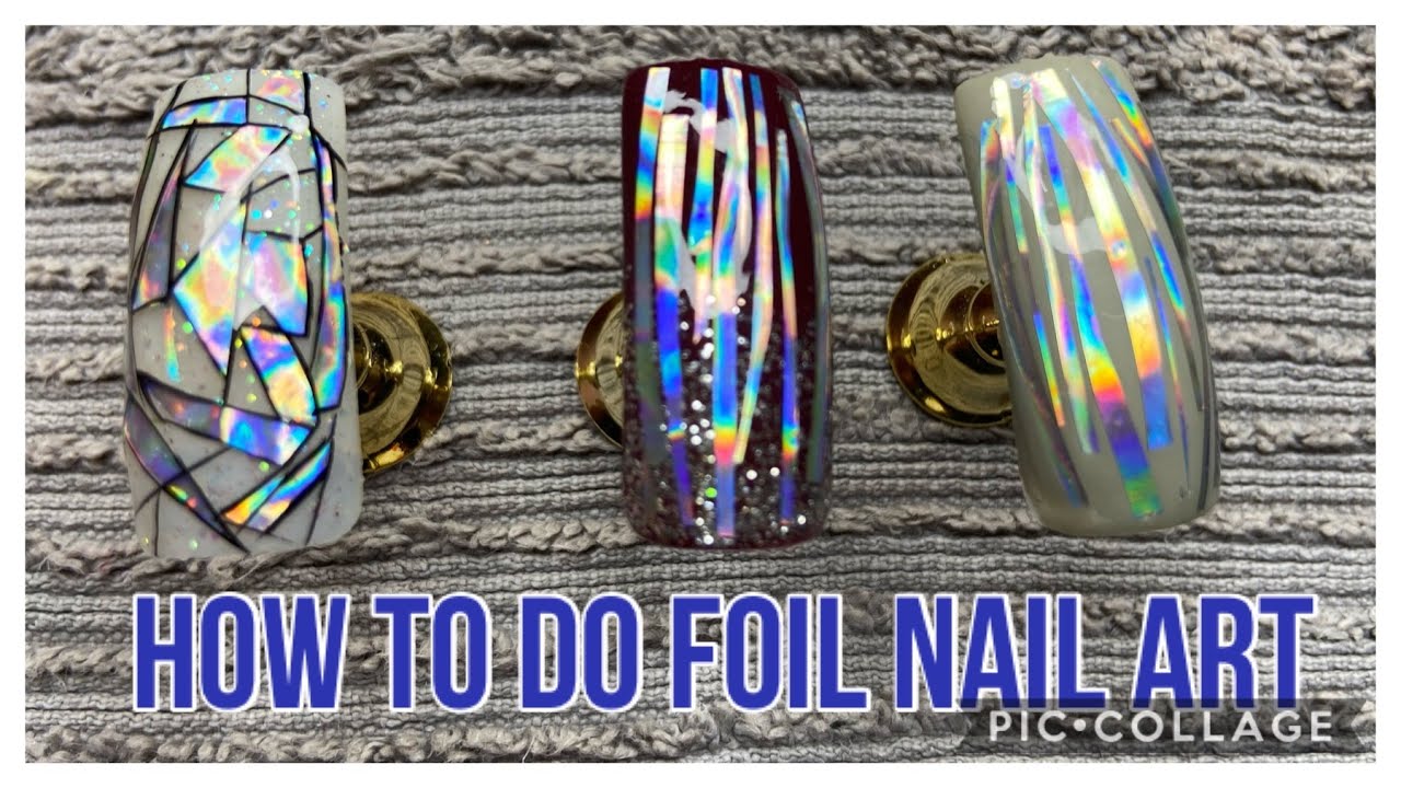 Nail Art How To: Foil Collage Nails