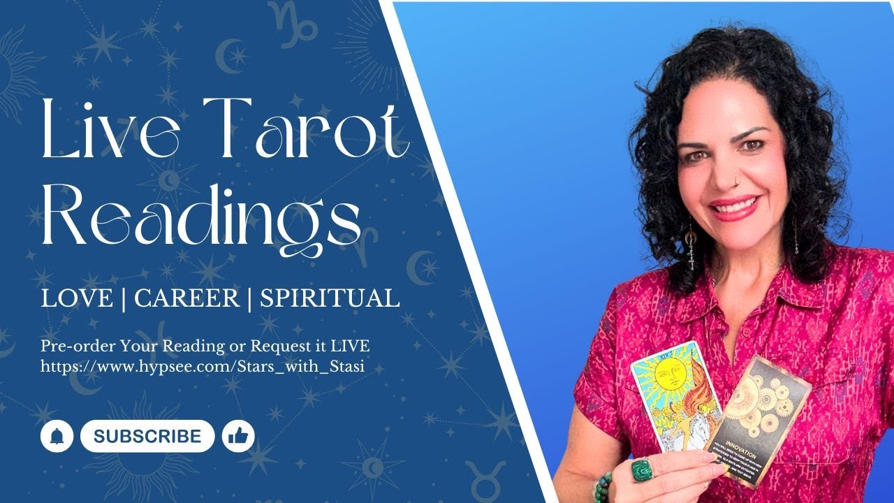 Live Tarot Readings- Pre-order or Request Live! All Signs:  https://www.hypsee.com/Stars_with_Stasi