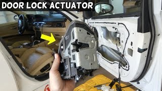 HOW TO REMOVE AND REPLACE FRONT DOOR LOCK ACTUATOR ON BMW E90 E91 E92 E93