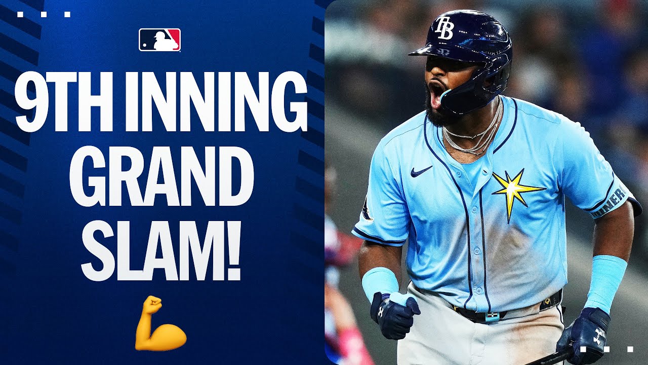 Junior Caminero clobbers a go-ahead GRAND SLAM in the 9th inning 🤯