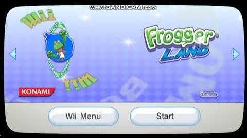 Frogger Land Wii Disc Channel Intro