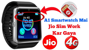 Will Jio Sim Work In A1 Smartwatch |A1 smartwatch mai jio sim work karta hai ya nahi #smartwatchclub