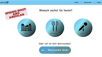 Web-Application using Spring boot and Angular