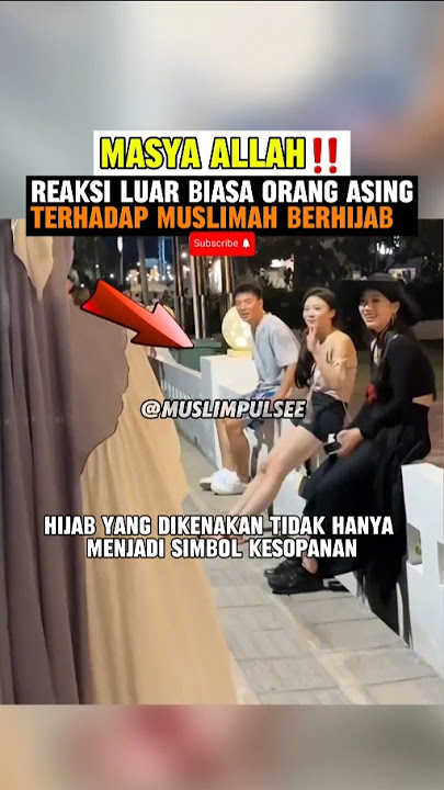 MASYAALLAH‼️HIJAB MUSLIMAH ini jadi pusat perhatian warga asing#jepang #muallaf #reaksi #wanitahijab