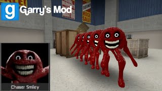 THE CHASER SMILEY IS TERRIFYING IN MALL IN GMOD!!! screenshot 2