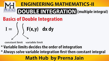 #1-Double integral: Basic  point to solve
