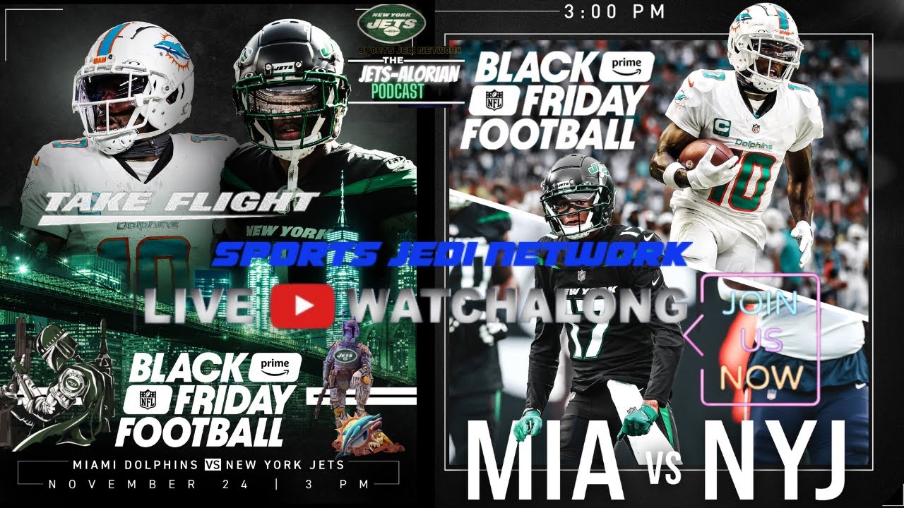NFL BLACK FRIDAY FOOTBALL🏈 WATCH ALONG (NO FOOTAGE) NY JETS VS MIAMI DOLPHINS YouTube
