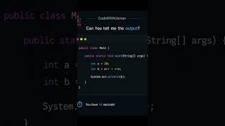 99% of Java Learners Get This Wrong! Can You Tell the Output? 🤯 #Java